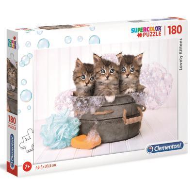 Clementoni - Puzzle 180 Lovely kittens
