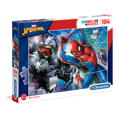 Clementoni - Puzzle Supercolor 104 Spiderman