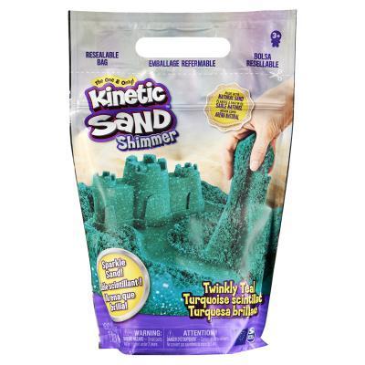 Kinetic sand balení třpytivého modrozeleného písku 0