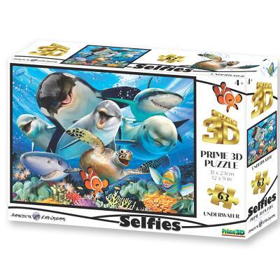 PRIME 3D PUZZLE - Selfie pod vodou 100 dílků