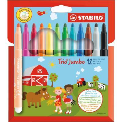 STABILO Trio Jumbo 12 ks Pouzdro