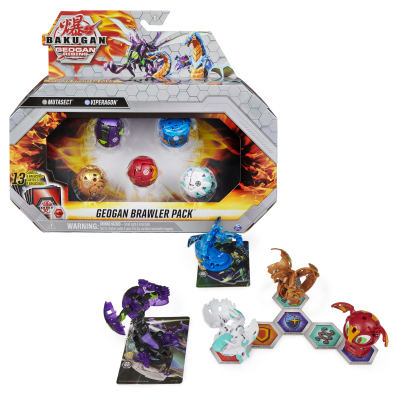 Spin Master Bakugan Geogan - Balení bojovníků sada 3ks + 2ks Geogan S3