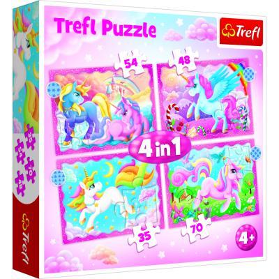 Trefl - Puzzle 4v1 Jednorožec