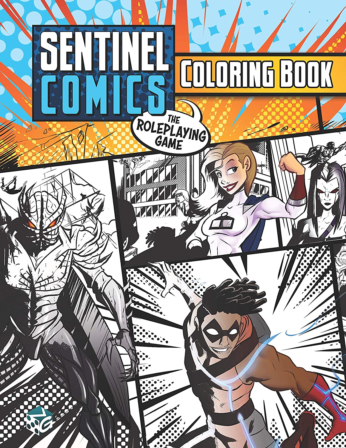 Greater Than Games Sentinel Comics: The RPG Coloring Book