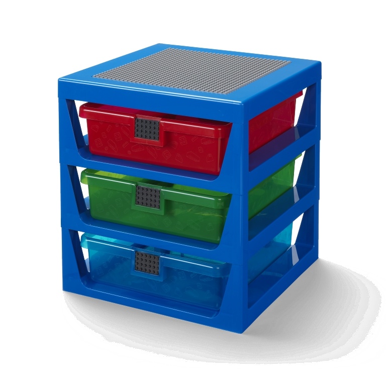 LEGO Storage LEGO organizér se třemi zásuvkami Varianta: Organizér modrá