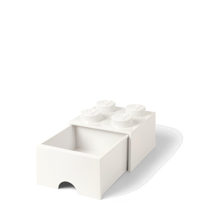 LEGO Storage LEGO úložný box 4 s šuplíkem Varianta: Box bílý (4 Knobs 4005)