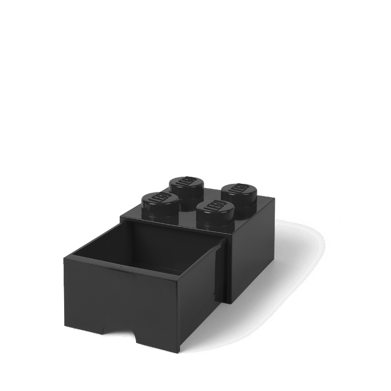 LEGO Storage LEGO úložný box 4 s šuplíkem Varianta: Box černý (4 Knobs 4005)