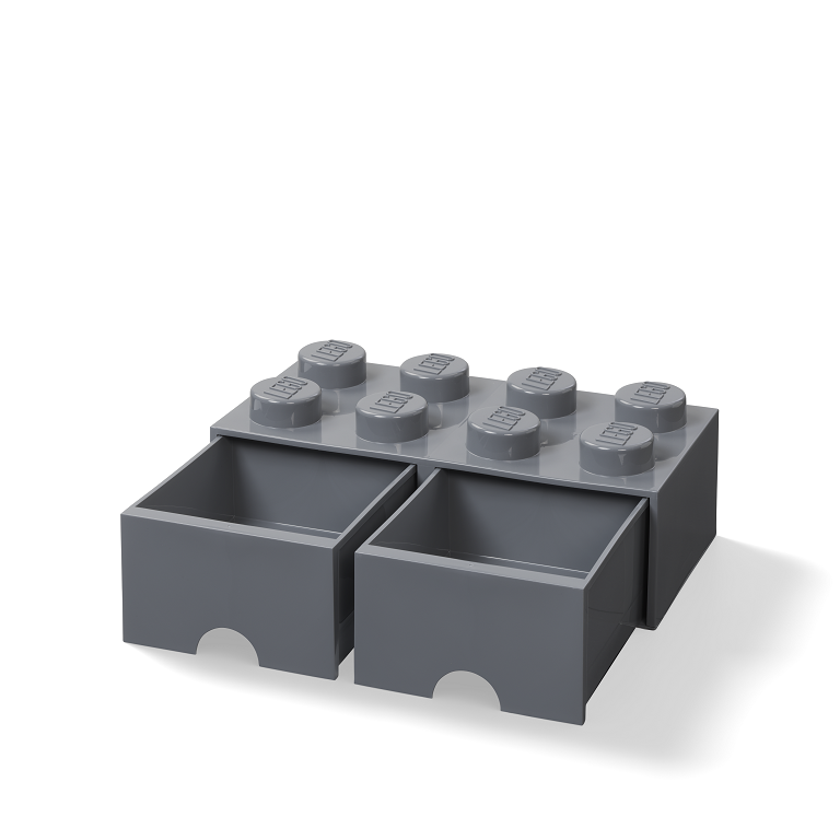 LEGO Storage LEGO úložný box 8 s šuplíky Varianta: Box tmavě šedá