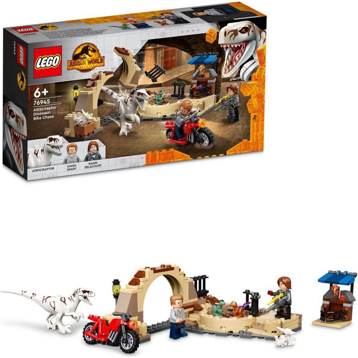 LEGO® Atrociraptor: honička na motorce 76945