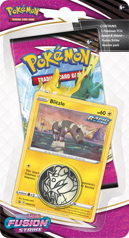 Nintendo Pokémon - Sword & Shield 8 Fusion Strike Checklane Blister Varianta: Blitzle