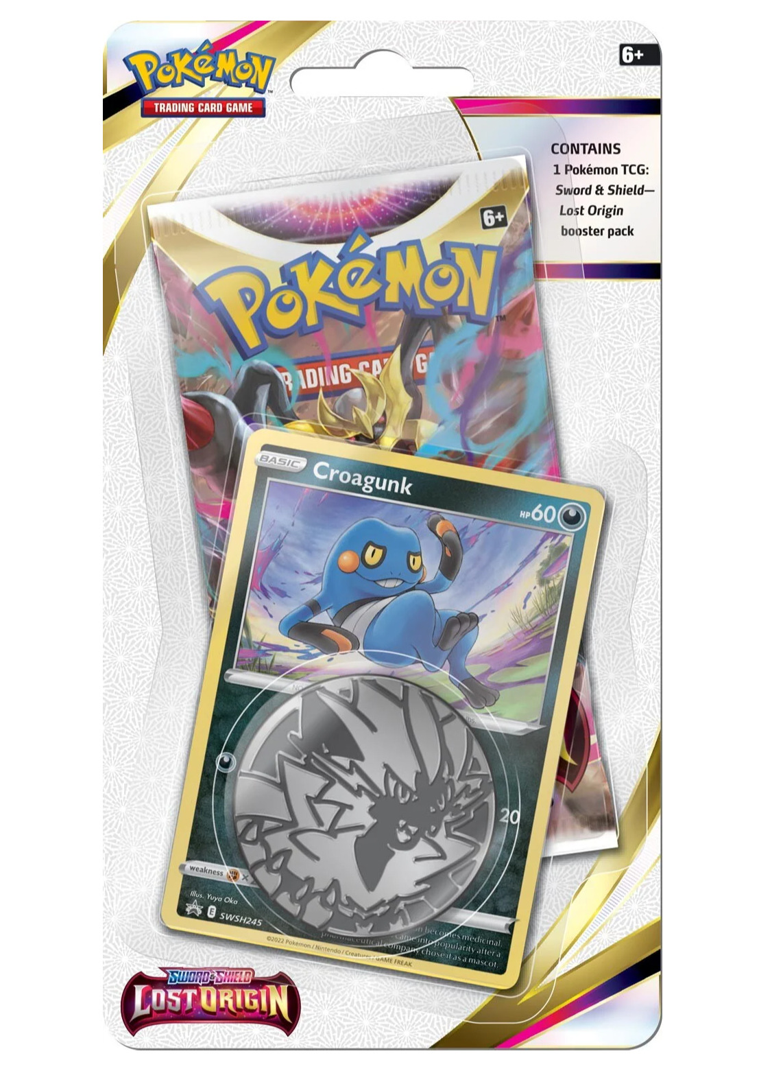 Nintendo Pokémon TCG: Sword & Shield Lost Origin - Checklane Blister booster Varianta: Croagunk