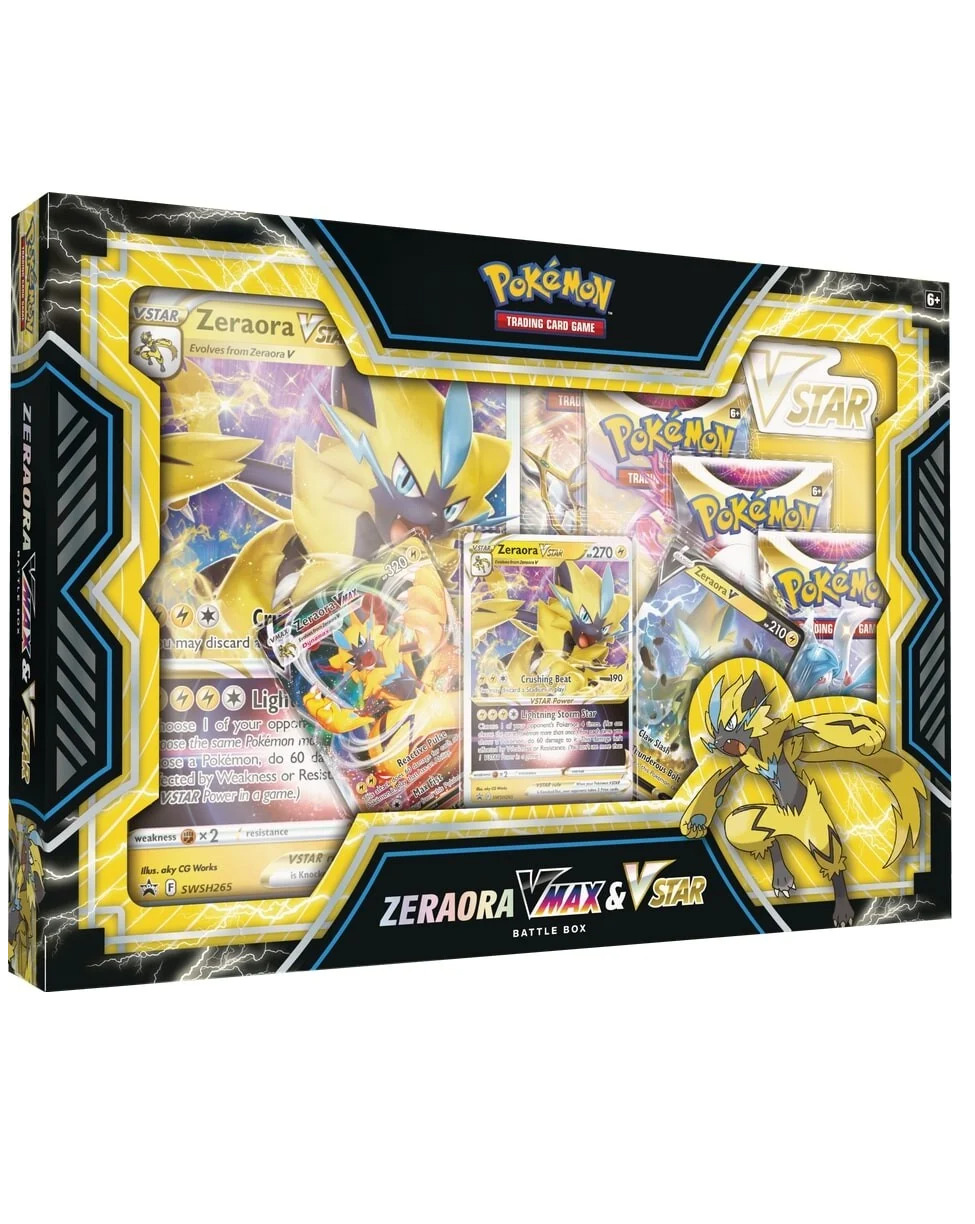 Nintendo Pokémon TCG: Zeraora VMAX & VSTAR Battle Box