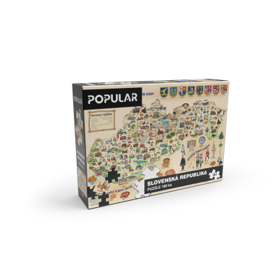 Puzzle - Mapa Slovenska 160 ks