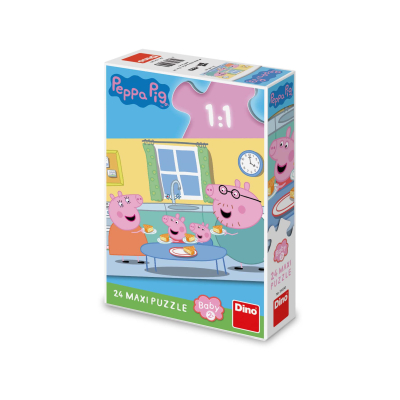 Puzzle maxi 24 dílků Prasátko Peppa oběd