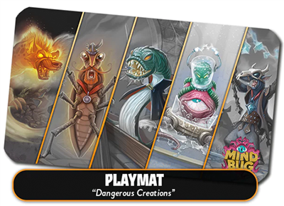 Nerdlab Games Mindbug - Full Art Playmat - Dangerous Creations (Základní set – maloobchodní verze)