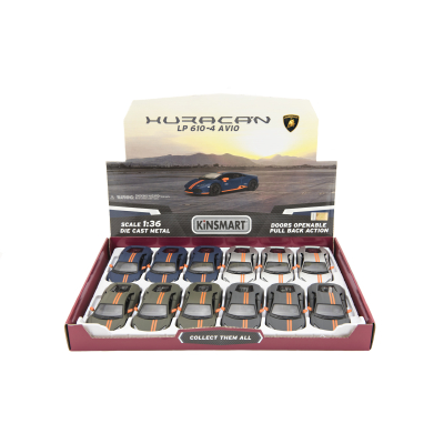 Auto Kinsmart Lamborghini Huracan kov/plast 12cm - bílé