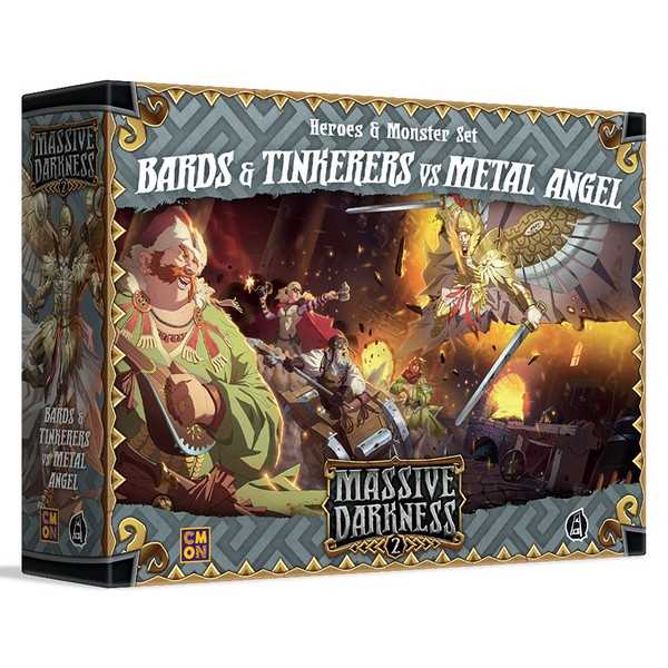 Cool Mini Or Not Massive Darkness 2: Heroes & Monster Set – Bards & Tinkerers vs Metal Angel