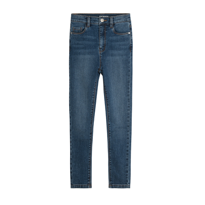 Dívčí džíny Skinny- tmavě modré - 134 DARK DENIM