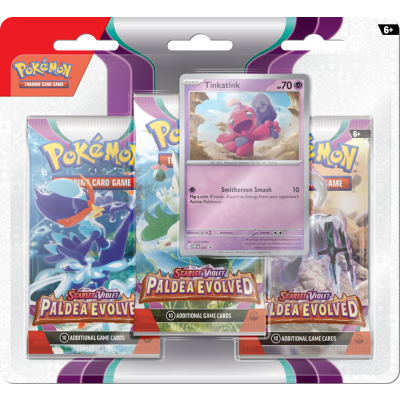 Pokémon TCG: SV02 Paldea Evolved - 3 Blister Booster