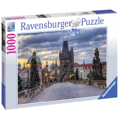 Puzzle Praha: Procházka po Karlově mostě 1000 dílků