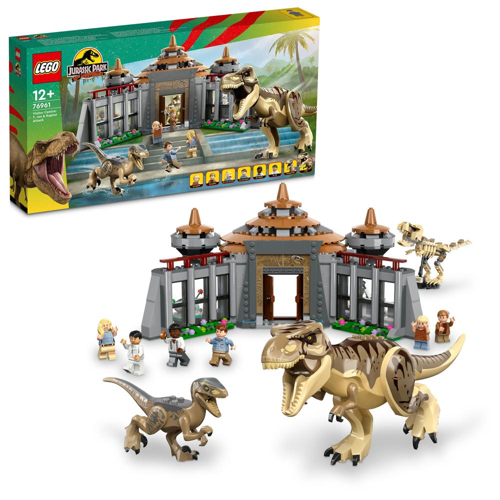 LEGO® Návštěvnické centrum: útok T-rexe a raptora 76961