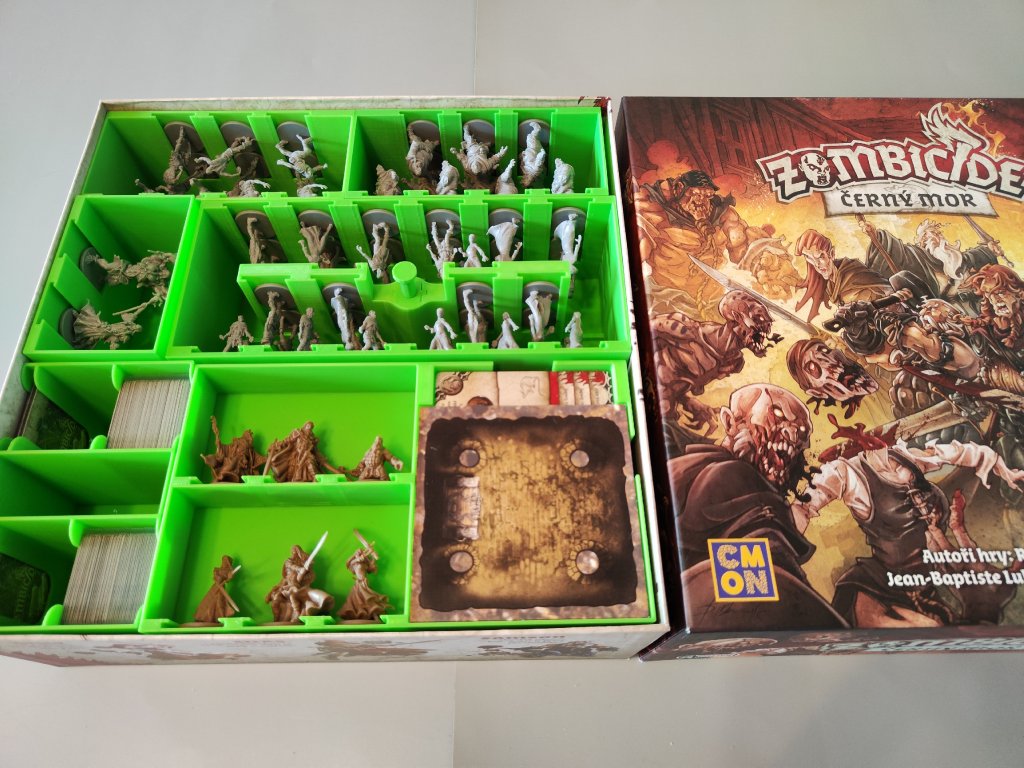 inserty.cz Zombicide Černý mor - Insert (černý)