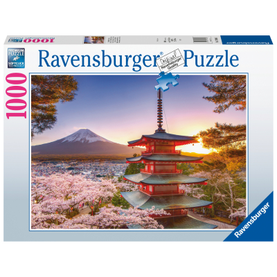 Puzzle Rozkvetlé třešně v Japonsku 1000 dílků