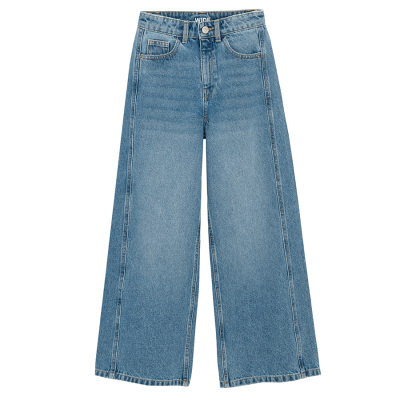 Dívčí džíny wide fit- modré - 134 DENIM