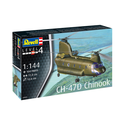 Plastic ModelKit vrtulník 03825 - CH-47D Chinook (1:144)