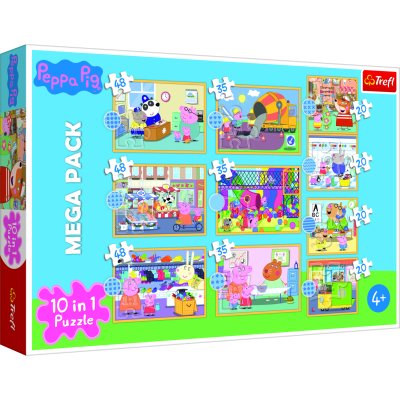 Puzzle 10v1 Prasátko Peppa