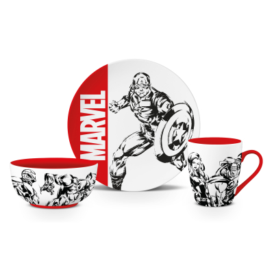 Dárkový set Marvel (miska/talíř/hrnek)