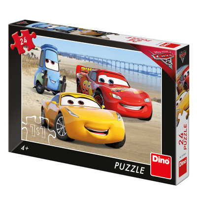 Puzzle 24 dílků Cars 3: Na pláži