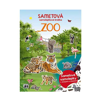 Sametová samolepková knížka/ Zoo