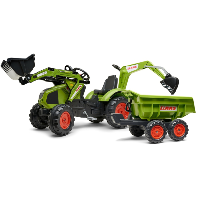 FALK Šlapací traktor 1010W Claas Axos s nakladačem