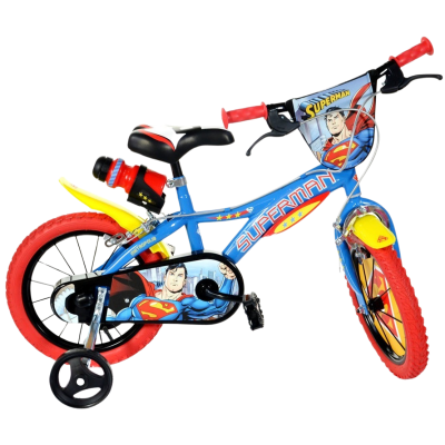 DINO Bikes - Dětské kolo 14" - Superman