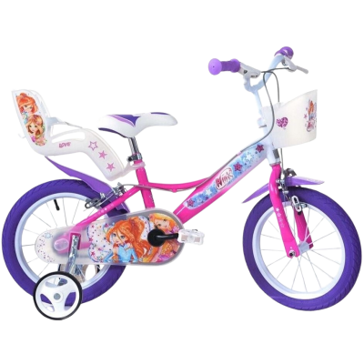 DINO Bikes - Dětské kolo 14" - Winx Club