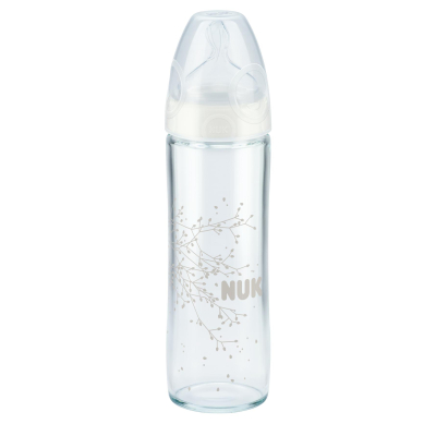 NUK NEW CLASSIC Láhev LOVE sklo 240ml