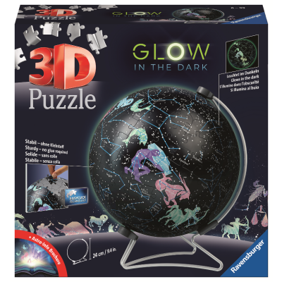 Ravensburger Puzzle-Ball Svítící globus: Hvězdná obloha 180 dílků