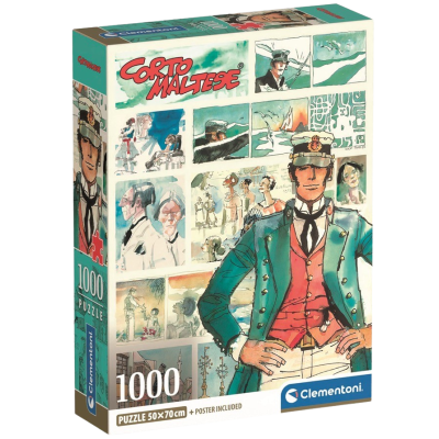 Clementoni - Puzzle 1000 Corto Maltese: Dobrodružný námořník