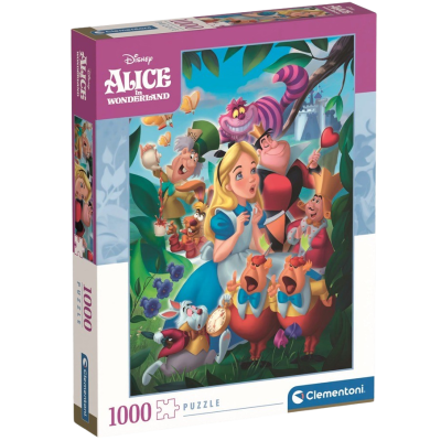 Clementoni - Puzzle 1000 Disney Alenka v říši divů