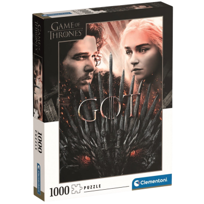 Clementoni - Puzzle 1000 Hra o trůny: Jon a Daenerys