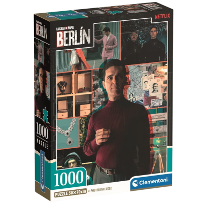 Clementoni - Puzzle 1000 La Casa de Papel Berlín - Mám plán