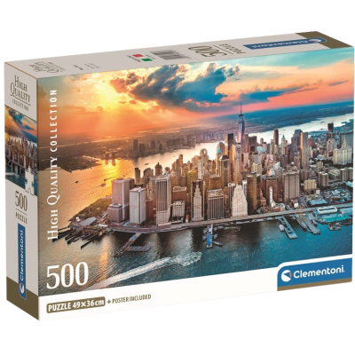 Clementoni - Puzzle 500 New York Compact