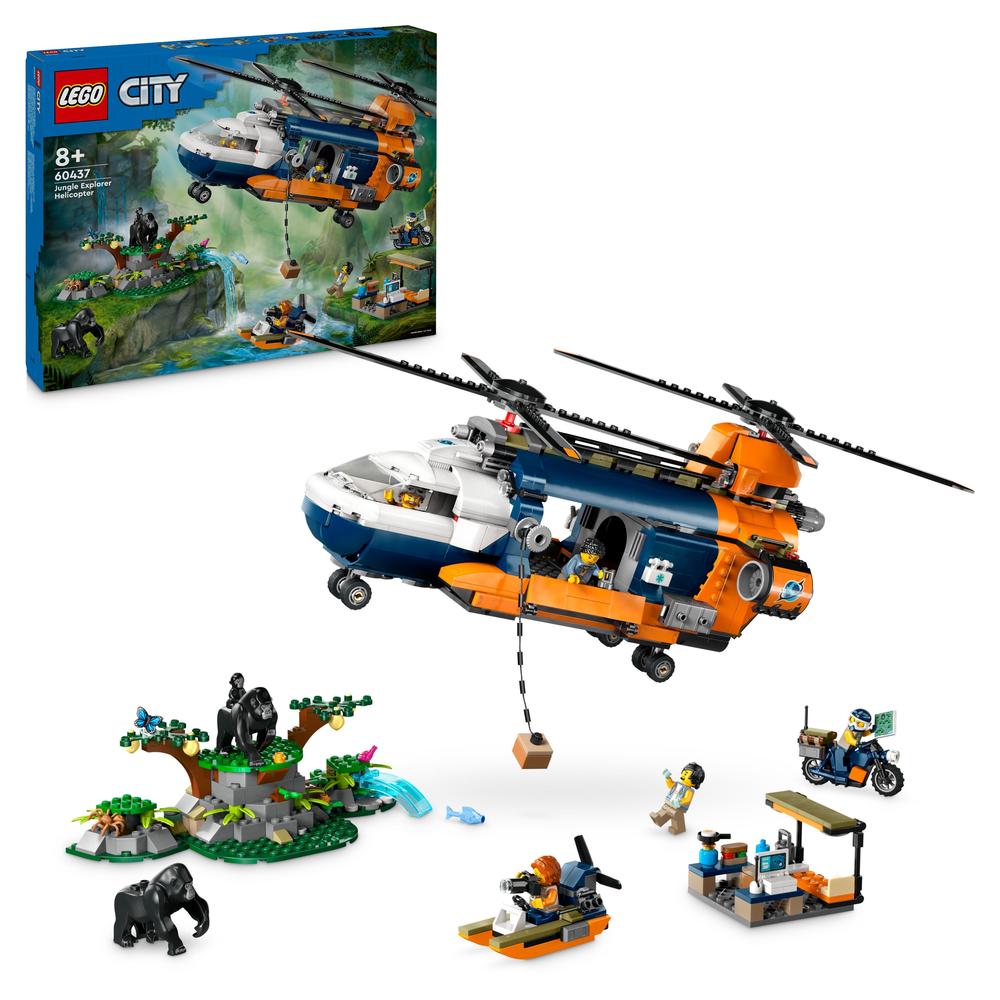 LEGO® Helikoptéra na průzkum džungle v základním táboře 60437