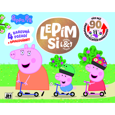 Lepím si znovu a znovu Prasátko Peppa