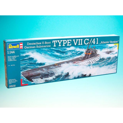 Plastic ModelKit loď  05100 - Submarine Type VII C