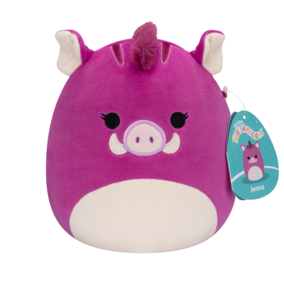 Plyšový mazlíček Squishmallows  Fialový kanec - Jenna