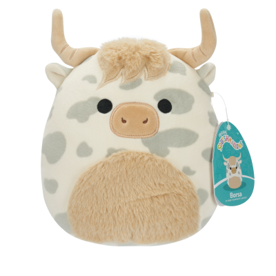 Plyšový mazlíček Squishmallows  Horská kráva - Borsa