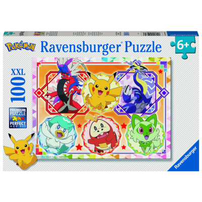 Puzzle Hraví Pokémoni 100 dílků