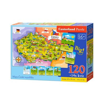 Puzzle mapa ČR